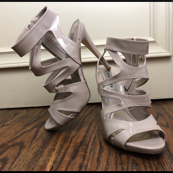 Steve Madden Shoes - STEVE MADDEN: nude strapped sandal heels